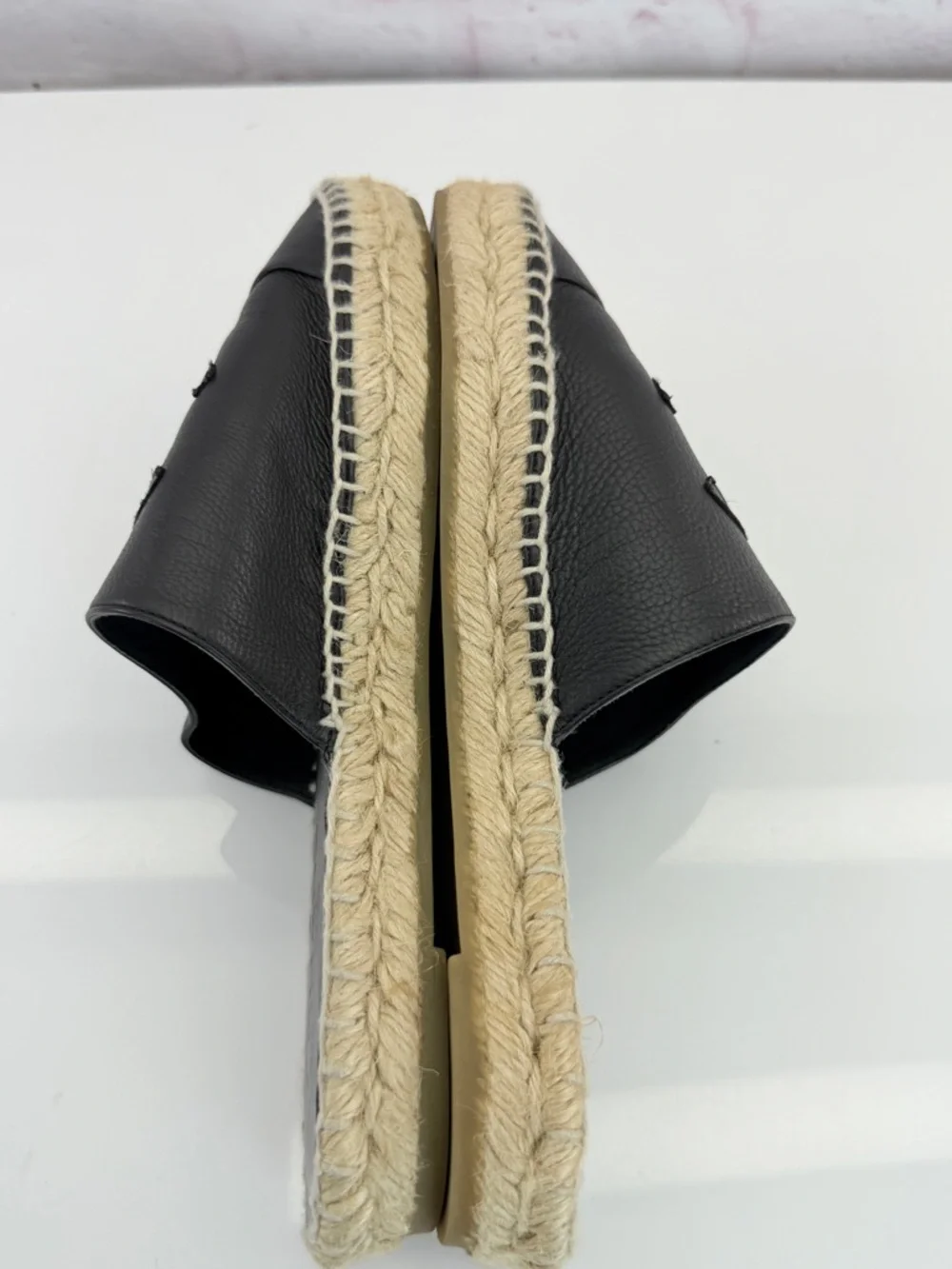 Chanel Goatskin CC Espadrille Mules 39 Black